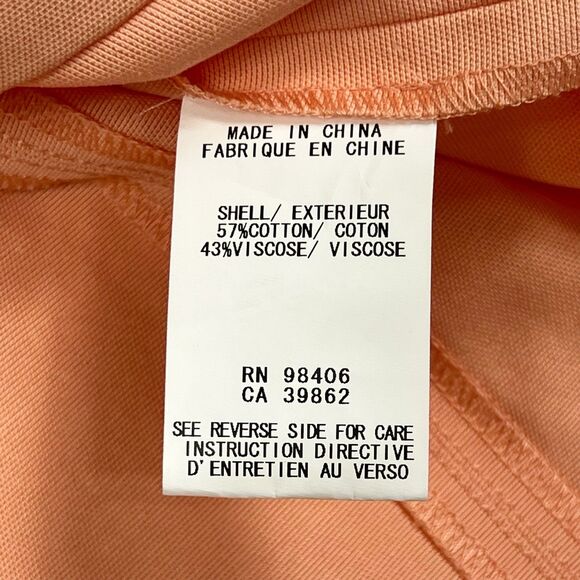 Theory Inessa Apricot Short Sleeve Exposed Gold Back Zipper Sheath Dress 10 - Picture 11 of 12